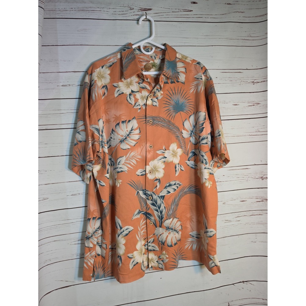Caribbean XL Men's Hawaiian Tropical Shirt Size XL